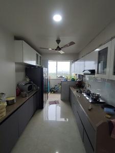 Kitchen Image of 1900 Sq.ft 3 BHK Apartment / Flat for rent in Sky Line Shreeji The Status, Parijat Nagar Nashik for Rs. 55000