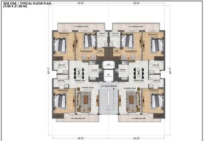 Image of 2034 Sq.ft 3 BHK Builder Floor for sale in One City Hamlet, Sector 98, Mohali for Rs. 17085000
