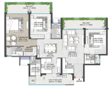 Image of 4311 Sq.ft 3.5 BHK Apartment / Flat for sale in M3M Mansion, Sector 113, Gurgaon for Rs. 52000000