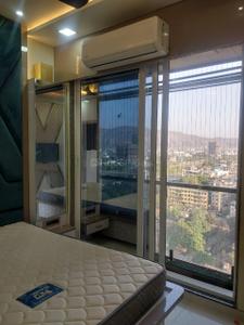 Bedroom Image of 1100 Sq.ft 2 BHK Apartment / Flat for rent in Kopar Khairane Navi Mumbai for Rs. 65000