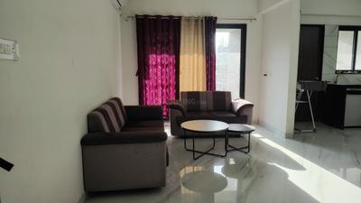 Living Room Image of 1784 Sq.ft 3 BHK Apartment / Flat for rent in Janki The Centrum, Dahin Nagar Surat for Rs. 32000