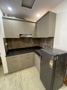 Kitchen Image of 450 Sq.ft 1 BHK Builder Floor for rent in Ramesh Nagar New Delhi for Rs. 26000