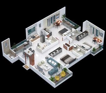 Image of 2767 Sq.ft 4 BHK Apartment / Flat for sale in Deolali Camp, Devlali for Rs. 18100000