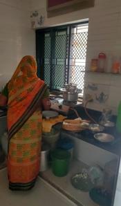 Kitchen Image of 750 Sq.ft 1.5 BHK Builder Floor for rent in Pethapur Gandhinagar for Rs. 8000