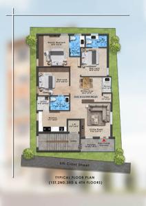 Image of 1500 Sq.ft 3 BHK Apartment / Flat for sale in Korramenugunta, Tirupathi for Rs. 8850000