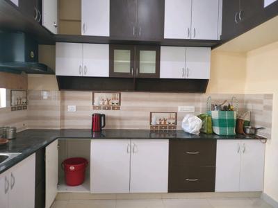 Kitchen Image of 1075 Sq.ft 2 BHK Apartment / Flat for rent in Sovereign Srinilaya, Sompura Bengaluru for Rs. 28000