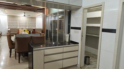 Kitchen Image of 3195 Sq.ft 4 BHK Apartment / Flat for rent in Sheladia Prayag Residency, Bodakdev Ahmedabad for Rs. 115000