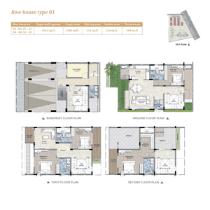 Image of 1416 Sq.ft 3 BHK Apartment / Flat for sale in Sattva Songbird, Cheemasandra, Bengaluru for Rs. 17841000