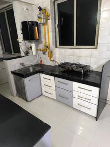 Kitchen Image of 666 Sq.ft 1 BHK Apartment / Flat for rent in Kalp Capitol Flora And Capitol Icon, Sargasan Gandhinagar for Rs. 20000