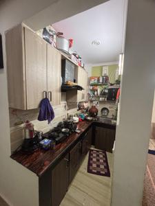 Kitchen Image of 500 Sq.ft 1.5 BHK Builder Floor for sale in Govindpuri New Delhi for Rs. 3100000