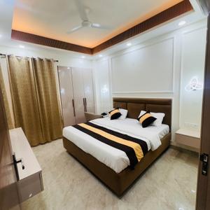 Bedroom Image of 1500 Sq.ft 1 BHK Builder Floor for rent in Sector 46 Gurgaon for Rs. 35000