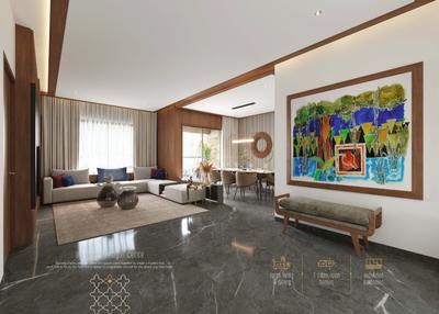 Hall Image of 2400 Sq.ft 3 BHK Apartment / Flat for sale in Indraprasth Shivanta, Ambli Ahmedabad for Rs. 18500000