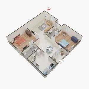 Image of 1315 Sq.ft 3 BHK Apartment / Flat for sale in West Tambaram, Chennai for Rs. 10100000