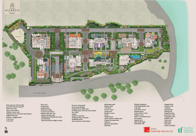 Image of 2170 Sq.ft 3 BHK Apartment / Flat for sale in VASAVI ATLANTIS, Narsingi, Hyderabad for Rs. 19800000