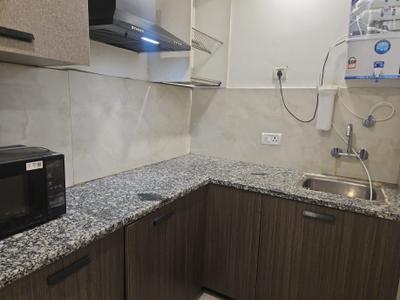 Kitchen Image of 1200 Sq.ft 1 BHK Builder Floor for rent in DLF Phase 3 Gurgaon for Rs. 25000
