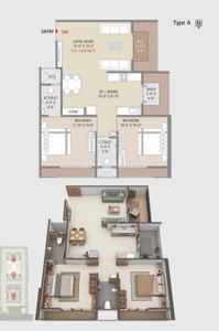 Image of 1153 Sq.ft 2 BHK Apartment / Flat for sale in Shiv Samarth I, Pal Gam, Surat for Rs. 4250000