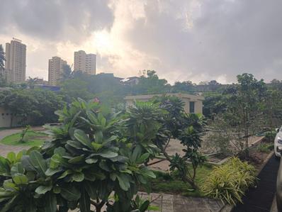 Balcony Image of 1385 Sq.ft 3 BHK Apartment / Flat for rent in National Trinity Paradise Phase 1, Shilphata Thane for Rs. 24000