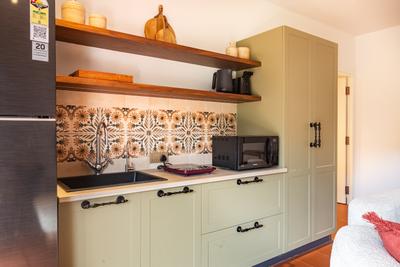 Kitchen Image of 703 Sq.ft 1 BHK Apartment / Flat for sale in Villaggio Ukiyo Residences, Nerul Goa for Rs. 15000000
