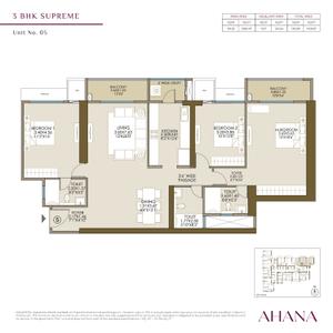 Image of 1600 Sq.ft 3 BHK Apartment / Flat for sale in L And T Ahana Tower A, Malad East, Mumbai for Rs. 57800000