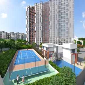 Image of 1180 Sq.ft 2 BHK Apartment / Flat for sale in Kumar Princetown Tower C1, Mohammed Wadi, Pune for Rs. 7400000
