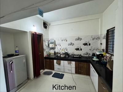Kitchen Image of 690 Sq.ft 1 BHK Builder Floor for rent in Sukun Miracle, Saket Nagar Indore for Rs. 17000