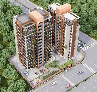 Image of 2950 Sq.ft 4 BHK Apartment / Flat for sale in Shivam The Iconic, Pal Gam, Surat for Rs. 14074350