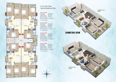 Image of 1000 Sq.ft 3 BHK Apartment / Flat for sale in Arika Kanak Regency, Mustafapur, Patna for Rs. 8100000