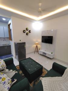 Bedroom Image of 500 Sq.ft 1 BHK Builder Floor for rent in Sector 57 Gurgaon for Rs. 35000