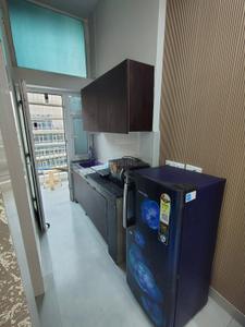 Kitchen Image of 595 Sq.ft 1 RK Studio for rent in S P Nx One, Noida Extension Greater Noida for Rs. 23500