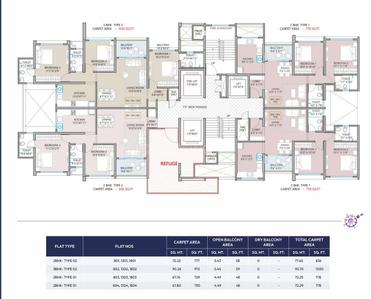 Image of 1602 Sq.ft 3 BHK Apartment / Flat for sale in Sankla West World, Punawale, Pune for Rs. 10900000