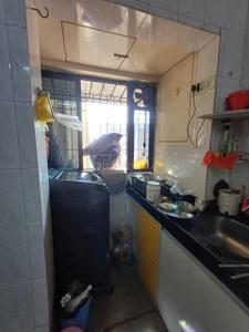 Kitchen Image of 650 Sq.ft 1 BHK Apartment / Flat for rent in Thane West Thane for Rs. 34000