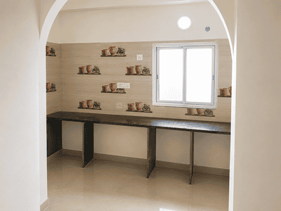 Kitchen Image of 2500 Sq.ft 5 BHK Apartment / Flat for sale in Baguiati Kolkata for Rs. 8900000
