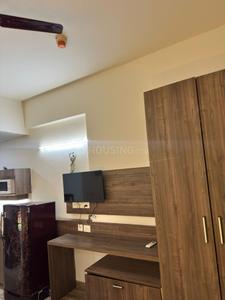 Kitchen Image of 435 Sq.ft 1 RK Apartment / Flat for rent in Paramount Golfforeste Oak &amp; Pine, Surajpur Greater Noida for Rs. 16000