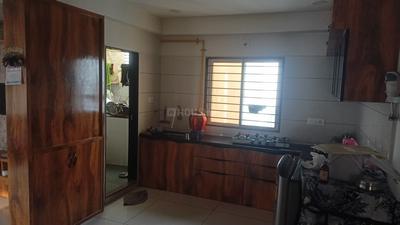 Kitchen Image of 1220 Sq.ft 3 BHK Apartment / Flat for rent in Harni Vadodara for Rs. 23000
