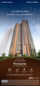 Image of 733 Sq.ft 2 BHK Apartment / Flat for sale in Godrej Horizon, Wadala, Mumbai for Rs. 31500000
