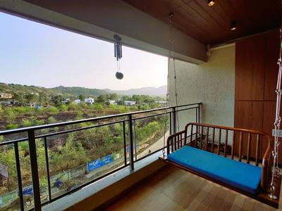 Balcony Image of 1450 Sq.ft 3 BHK Apartment / Flat for rent in F5 Mount Unique B and C Wing, Baner Pune for Rs. 72000