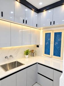 Kitchen Image of 650 Sq.ft 1 BHK Apartment / Flat for sale in Indirapuram Ghaziabad for Rs. 4500000