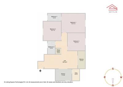 Image of 1613 Sq.ft 3 BHK Apartment / Flat for sale in Sobha Neopolis Phase 2 W 12 And 13 by Sobha Limited, Panathur, Bengaluru for Rs. 27000000