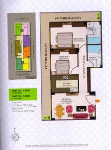 Image of 1302 Sq.ft 3 BHK Apartment / Flat for sale in Gitanjali Shreeniketan, Lukarganj, Allahabad for Rs. 13500000