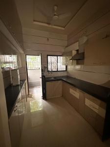 Kitchen Image of 1350 Sq.ft 3 BHK Duplex for rent in Om Shivam Shiv Heights, Beltarodi Nagpur for Rs. 30000