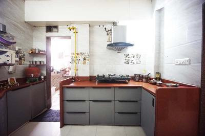 Kitchen Image of 1800 Sq.ft 3 BHK Apartment / Flat for sale in Gurukul Ahmedabad for Rs. 13500000