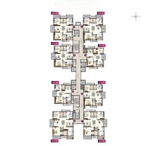 Image of 2335 Sq.ft 3 BHK Apartment / Flat for sale in Rajapushpa Provincia, Narsingi, Hyderabad for Rs. 27800000