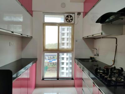 Kitchen Image of 650 Sq.ft 1 BHK Apartment / Flat for sale in Kasarvadavali Thane for Rs. 6000000