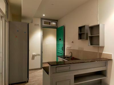 Kitchen Image of 480 Sq.ft 1 BHK Builder Floor for rent in Murugeshpalya Bengaluru for Rs. 21000