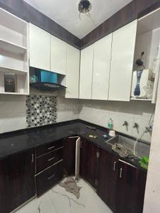 Kitchen Image of 600 Sq.ft 2 BHK Builder Floor for rent in Uttam Nagar New Delhi for Rs. 17000
