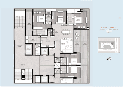 Image of 4646 Sq.ft 4 BHK Apartment / Flat for sale in Aaron Elinor 108, Thaltej, Ahmedabad for Rs. 44700000