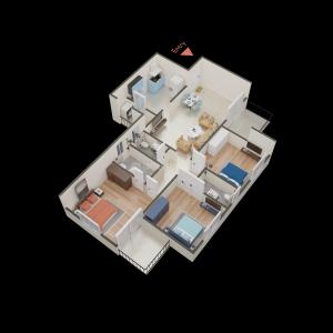 Image of 996 Sq.ft 2 BHK Apartment / Flat for sale in Moshi, Pune for Rs. 5559000