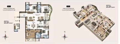 Image of 2394 Sq.ft 3 BHK Apartment / Flat for sale in Vaishnodevi Melange One, RR Nagar, Bengaluru for Rs. 32400000