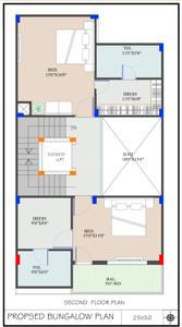 Floor Plan Image of 2800 Sq.ft 4 BHK Independent House for sale in Kanadiya Indore for Rs. 41100000