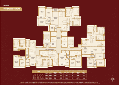 Image of 710 Sq.ft 2 BHK Apartment / Flat for sale in Dosti 604, Thane West, Thane for Rs. 14500000
